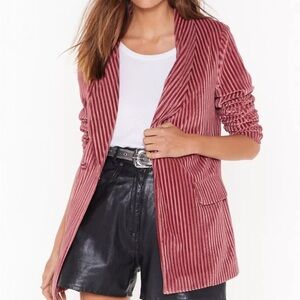 NWT Nasty Gal Pink Blazer Size 8
